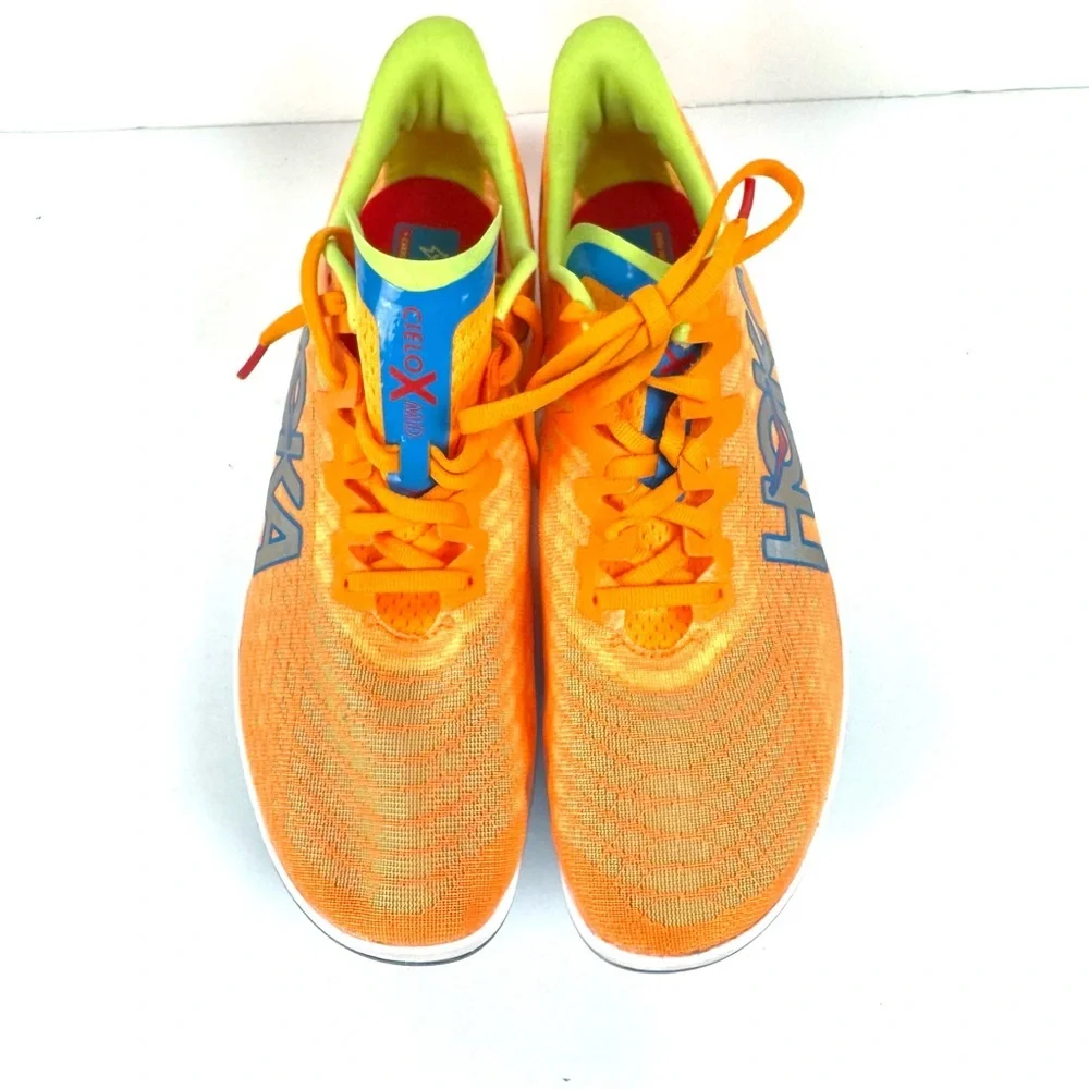 Hoka One One Cielo X 2 LD Racing Shoes Solar Flare/Lettuce US Mens 9 Womens 10.5